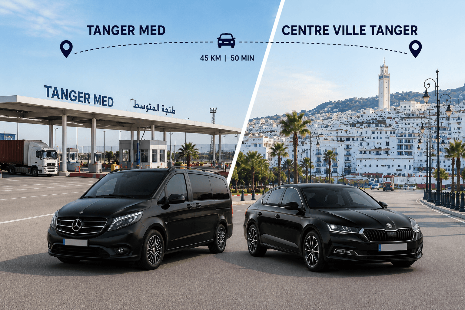 TANGER MED → Centre ville Tanger